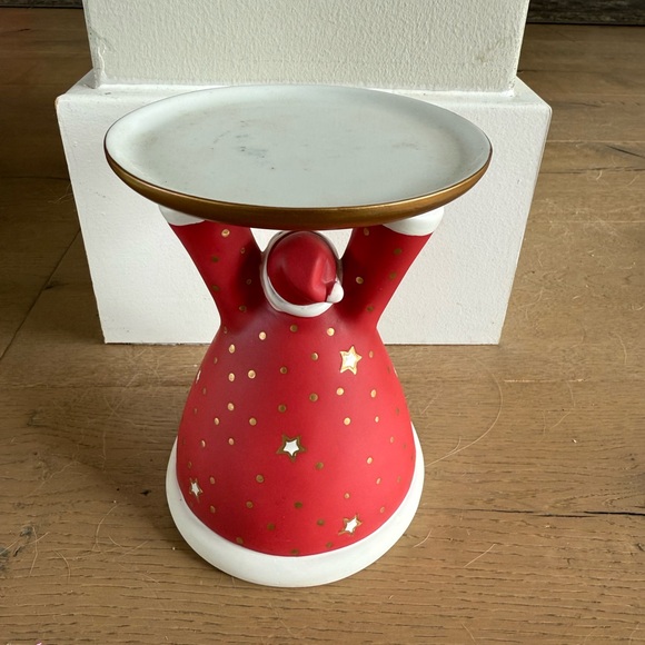 Vintage PartyLite Holiday Cheer Santa Claus Pilar Candle Holder, Item No P9631 - Picture 3 of 5